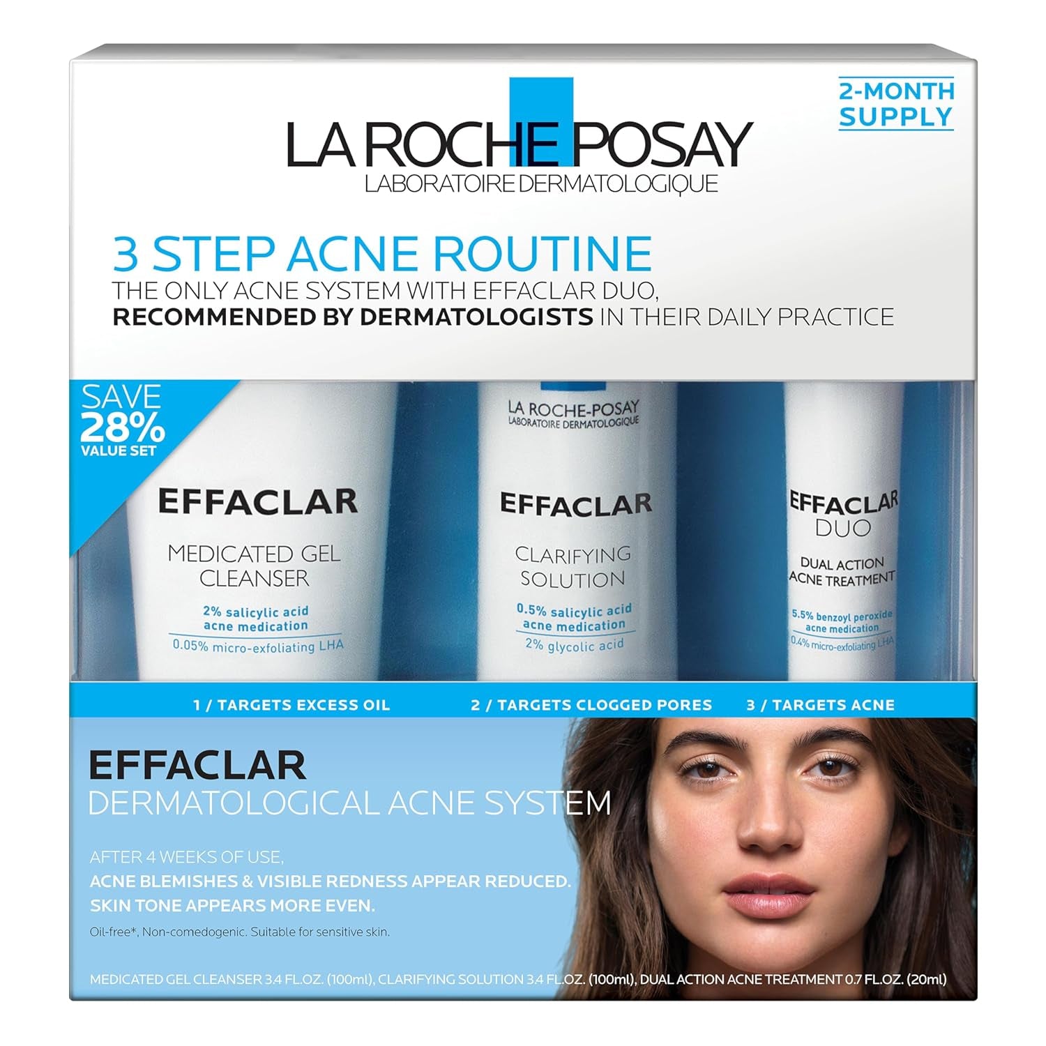 La Roche Posay EFFACLAR 3 STEP KIT ACNE