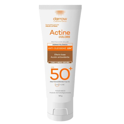 Darrow Actine Colors Protector Solar Spf 50+ Tintado Color Oscuro