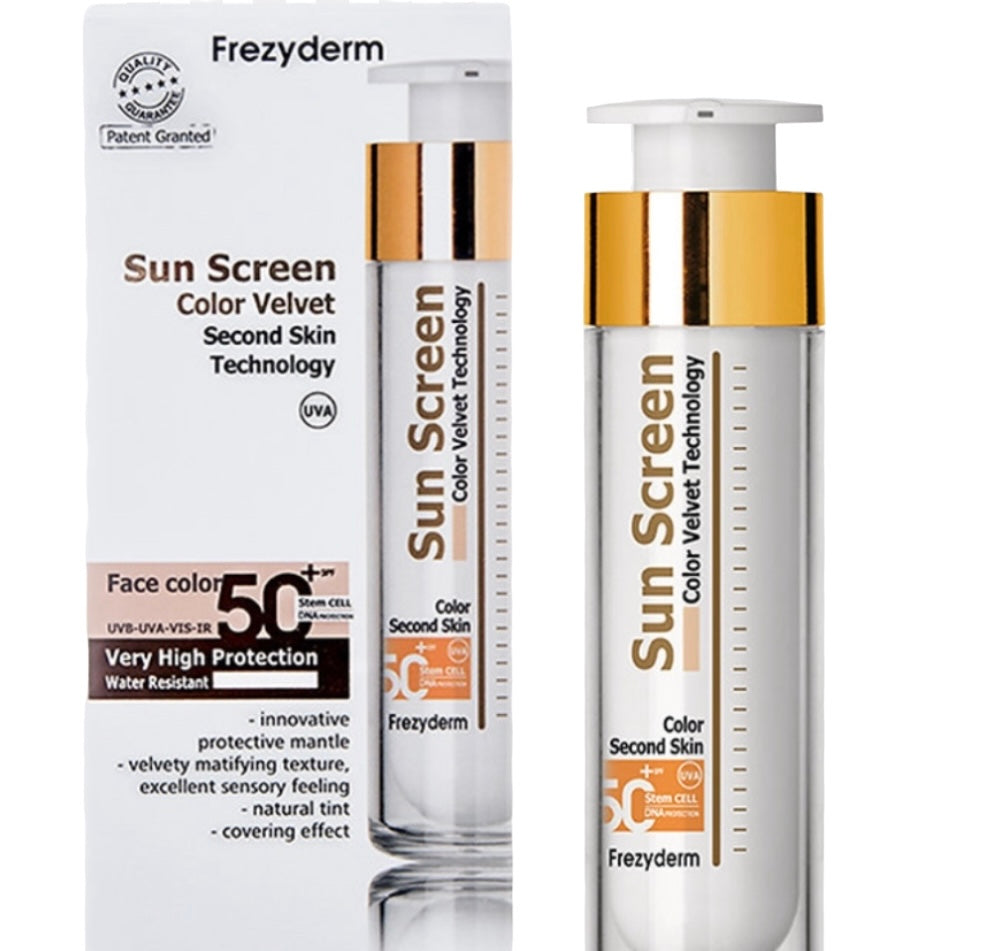 Frezyderm Suncreen Spf 50+ Velvet con color 50ml