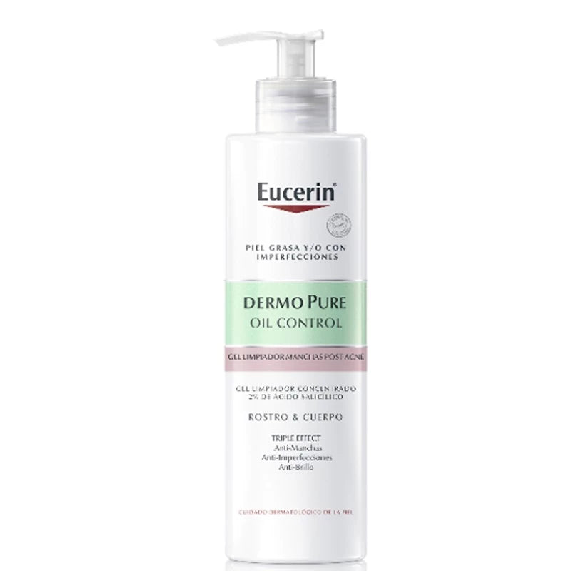 Eucerin Dermopure Oil Control Gel Limpiador Post-Imperfecciones 400ml