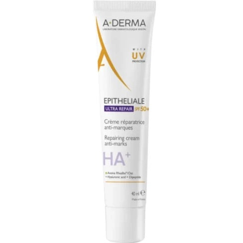 A-DERMA Epitheliale Ultra Repair HA+ 40ml Spf 50+
