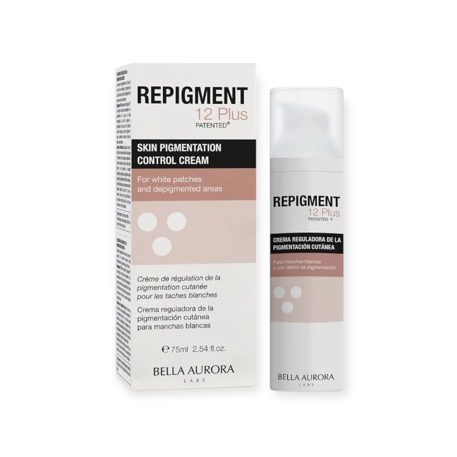 Bella Aurora Labs Repigment 12 plus Skin Pigmentation control cream 75ml: