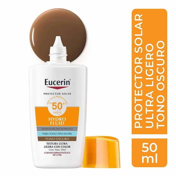 Eucerin Hydro Fluid spf 50+ Fotoprotector Tintado 50ml