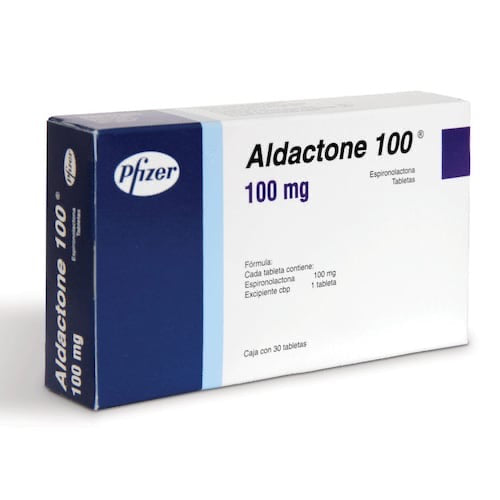 Pfizer Aldactone 100mg tab x 30 tabletas