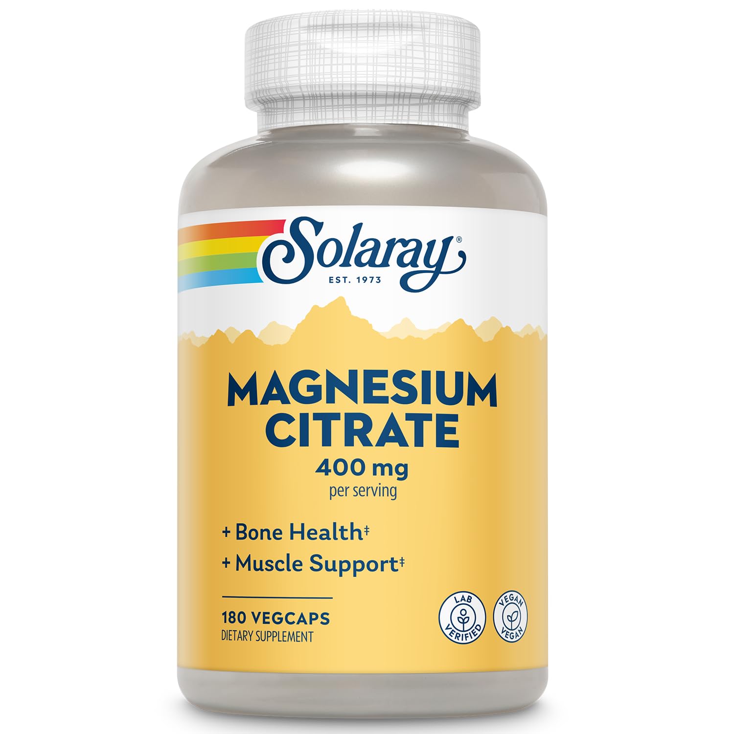 Citrato Magnesio 400mg Capsulas Solaray