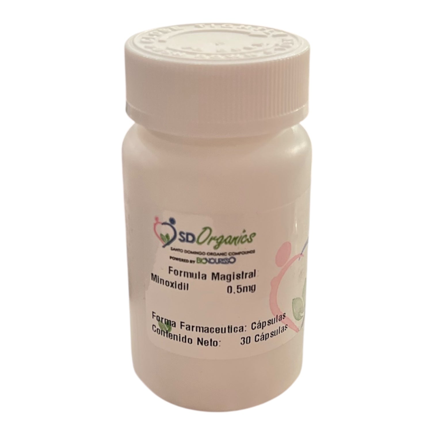 Organics Pharma Minoxidil 0.5mg 30 cápsulas